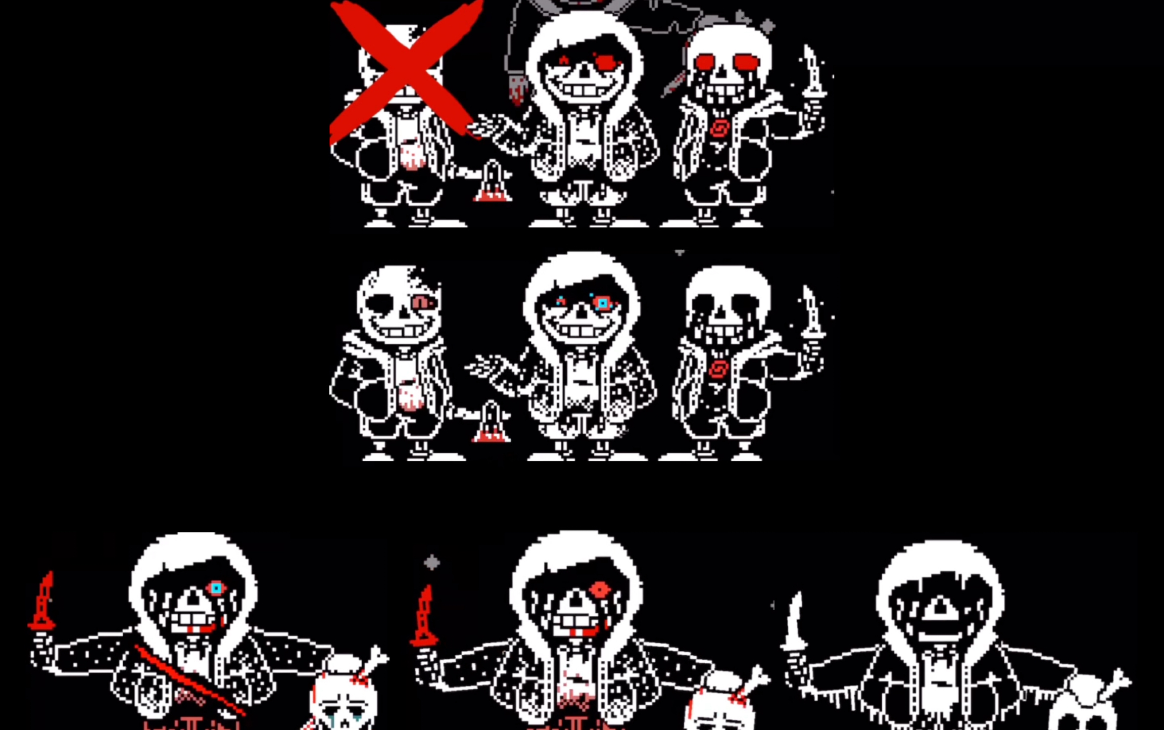 如果把murder time trio五个阶段的音乐放在一起会怎讷?