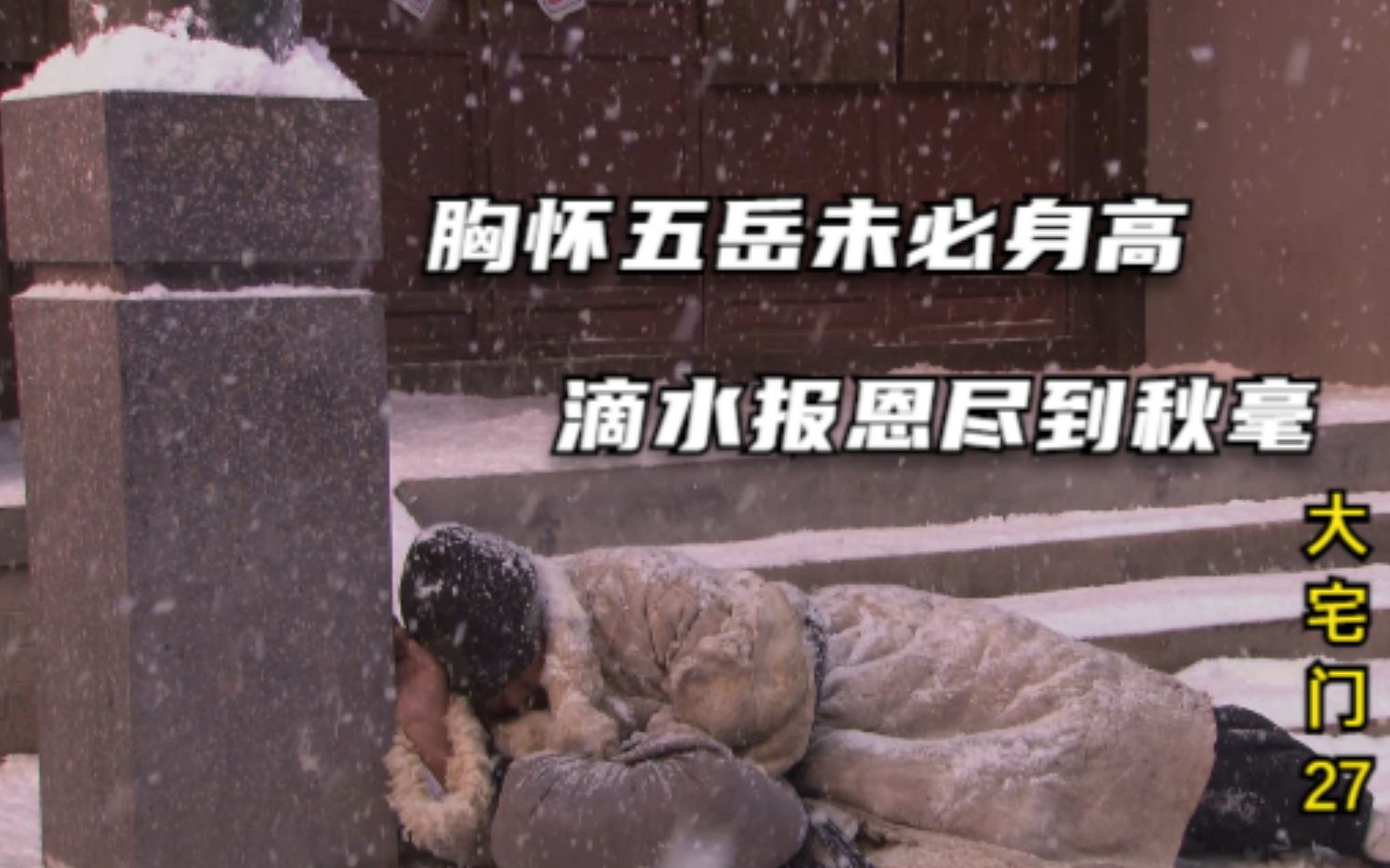 【二棉裤】大宅门27:朱顺为白家平反昭雪,假装晕倒在雪地里,测试白家人的良心哔哩哔哩bilibili