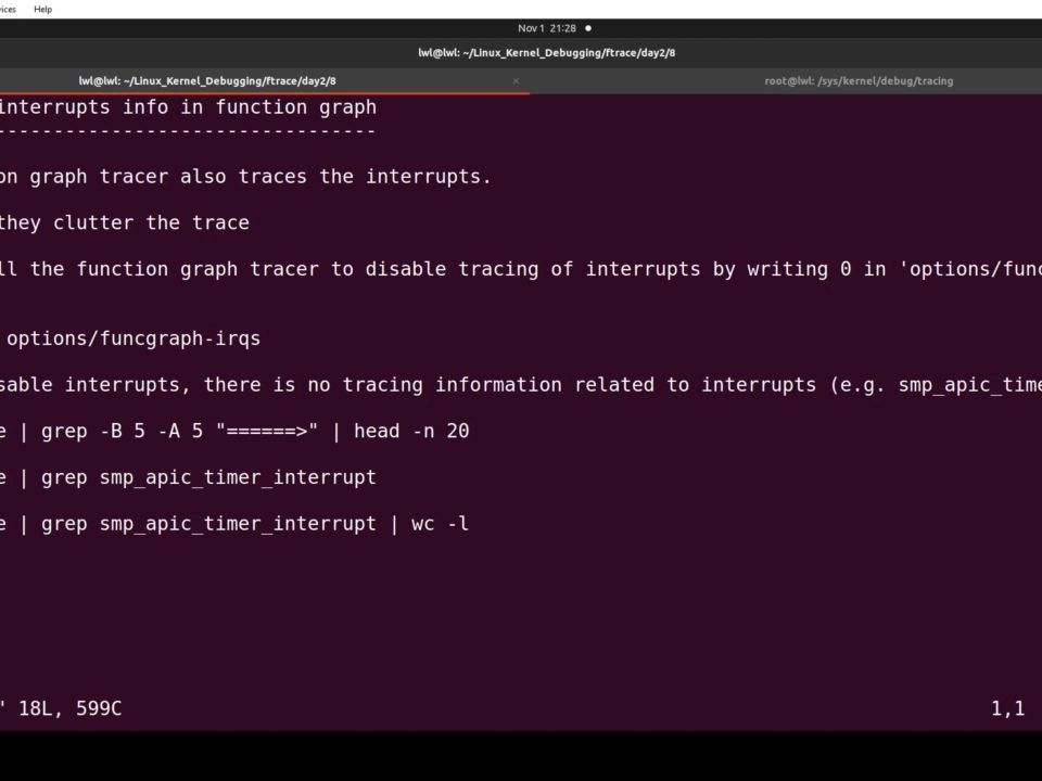 26 disabling interrupt information from function