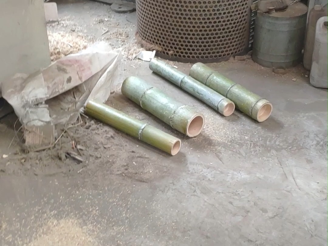 竹节打渣机 竹筒粉碎机 竹兜细碎机