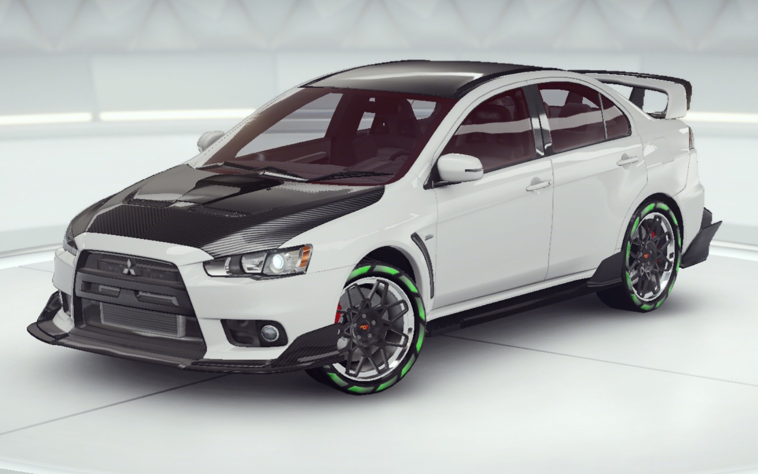 狂野飙车9三菱展示杯34改装完毕的三菱费尽千辛终于挤进了全服前100