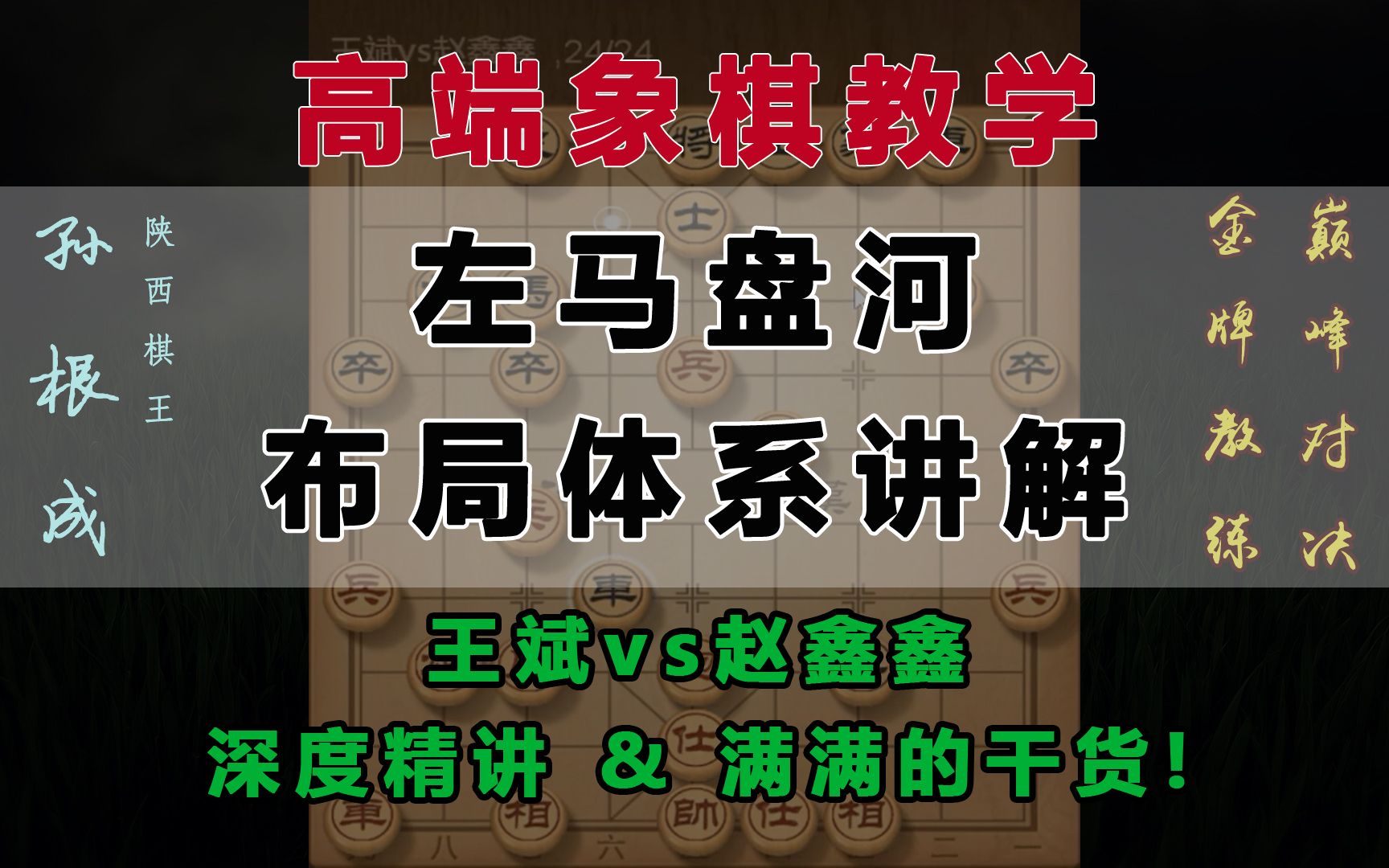 [图]左马盘河！布局体系讲解：王斌vs赵鑫鑫，深度精讲，满满的干货