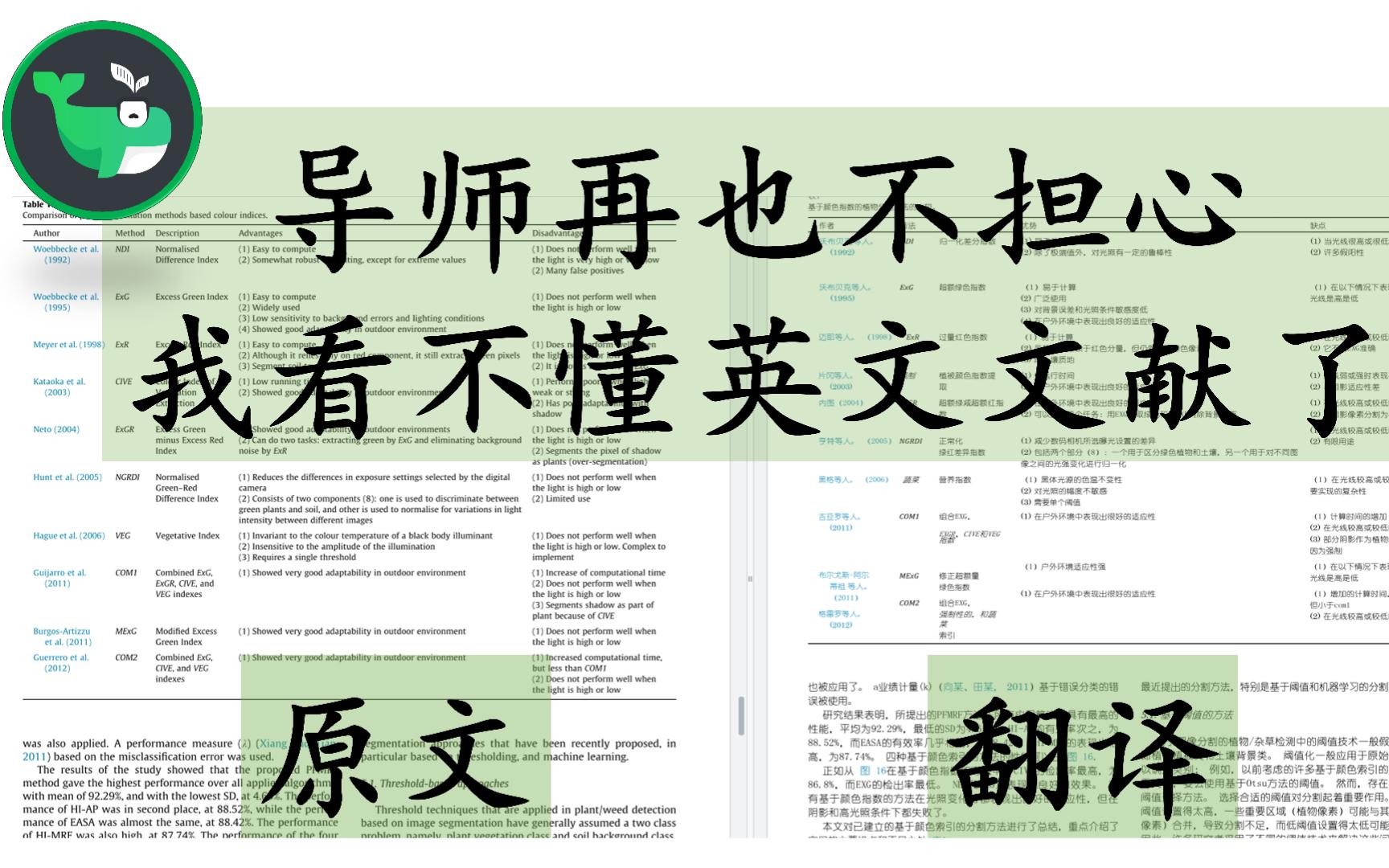 【小绿鲸3】自从用了小绿鲸,导师再也不担心我看不懂英文文献了哔哩哔哩bilibili