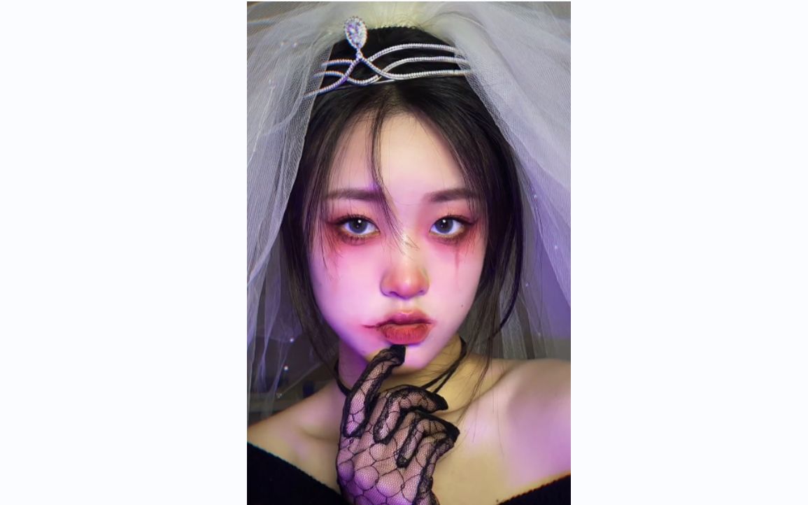 鬼新娘万圣节妆容