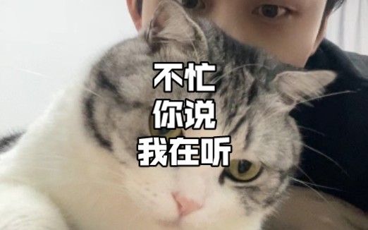每日学一句手语第31集丨不忙,你说,我在听.