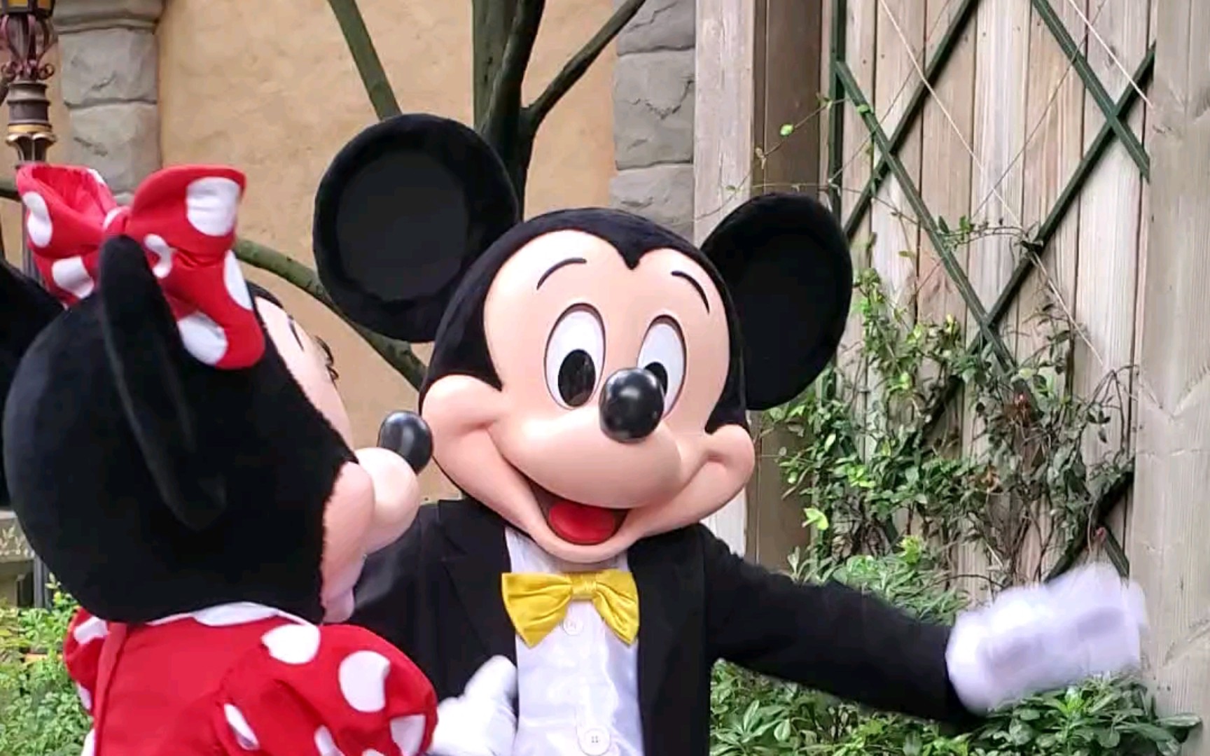 【上海迪士尼】今日的乡村是蒂安娜公主在营业,随机抓到米奇米妮巡视