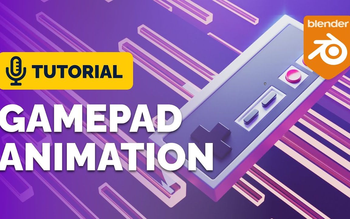 Blender 复古游戏手柄动画教程(中英文字幕)哔哩哔哩bilibili