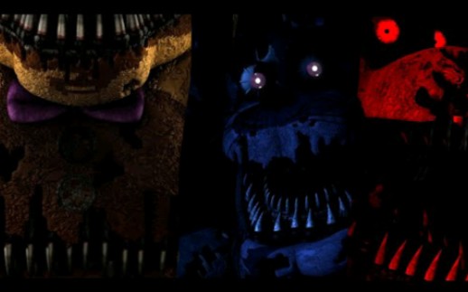 [fnaf/sfm] 梦魇弗雷德熊, 梦魇邦尼和梦魇霍斯的模型进化史