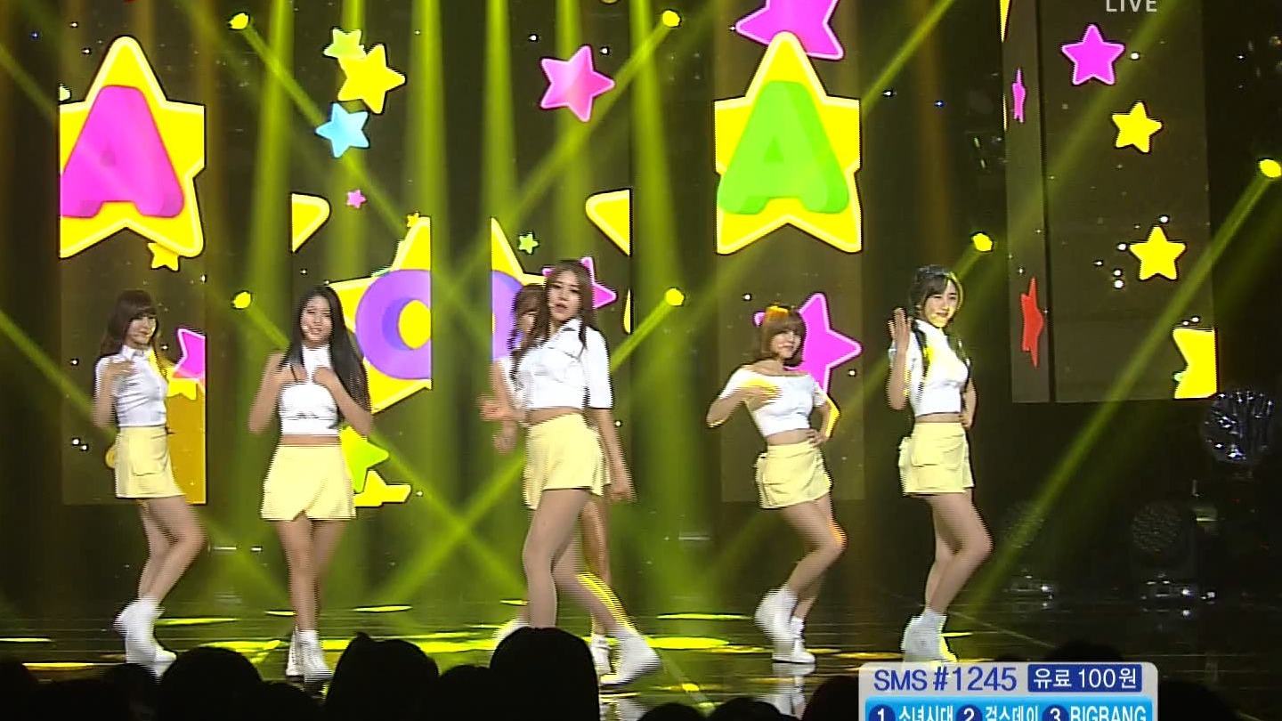 aoa - 怦然心动(heart attack) 150719 现场版