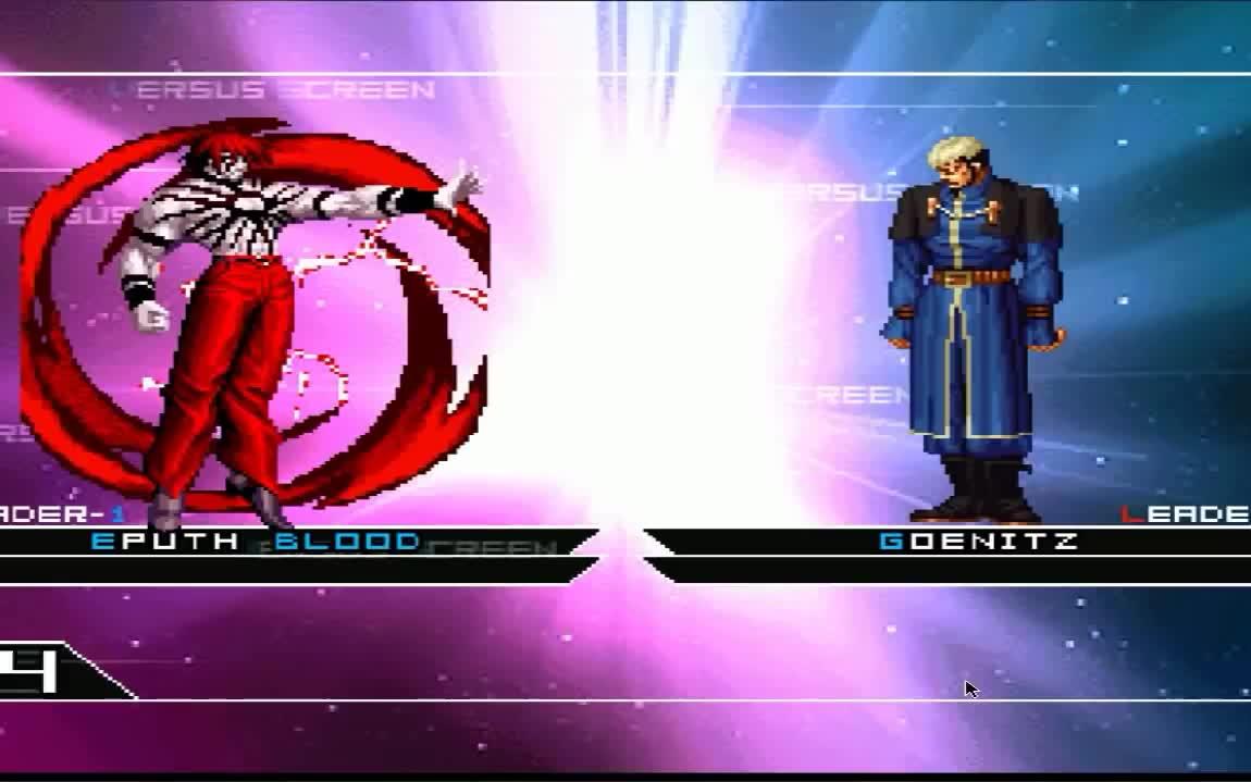 kof mugen (血炎艾普斯vs拳皇boss)eputh blood vs kof bosses team!