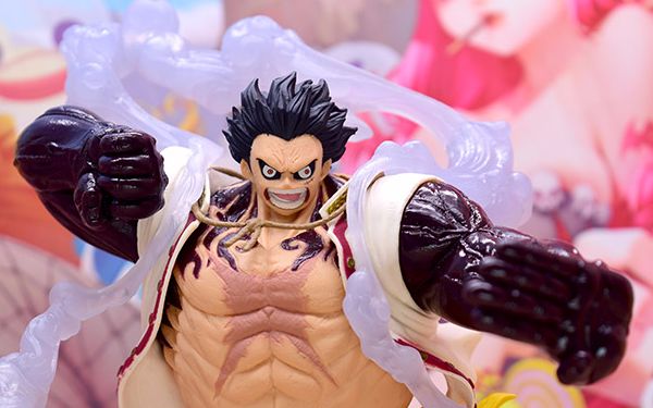 玩具废柴分享87海贼王koa艺术王者四档路飞弹跳人