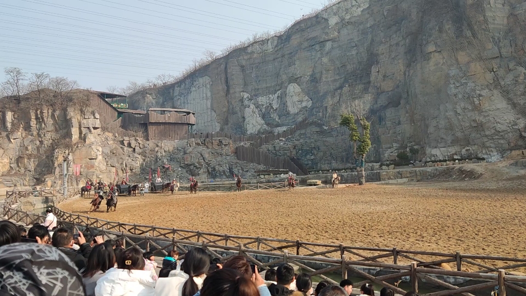 [图]实景马战《陈蔡绝粮》河南永城芒砀山景区夫子庙。