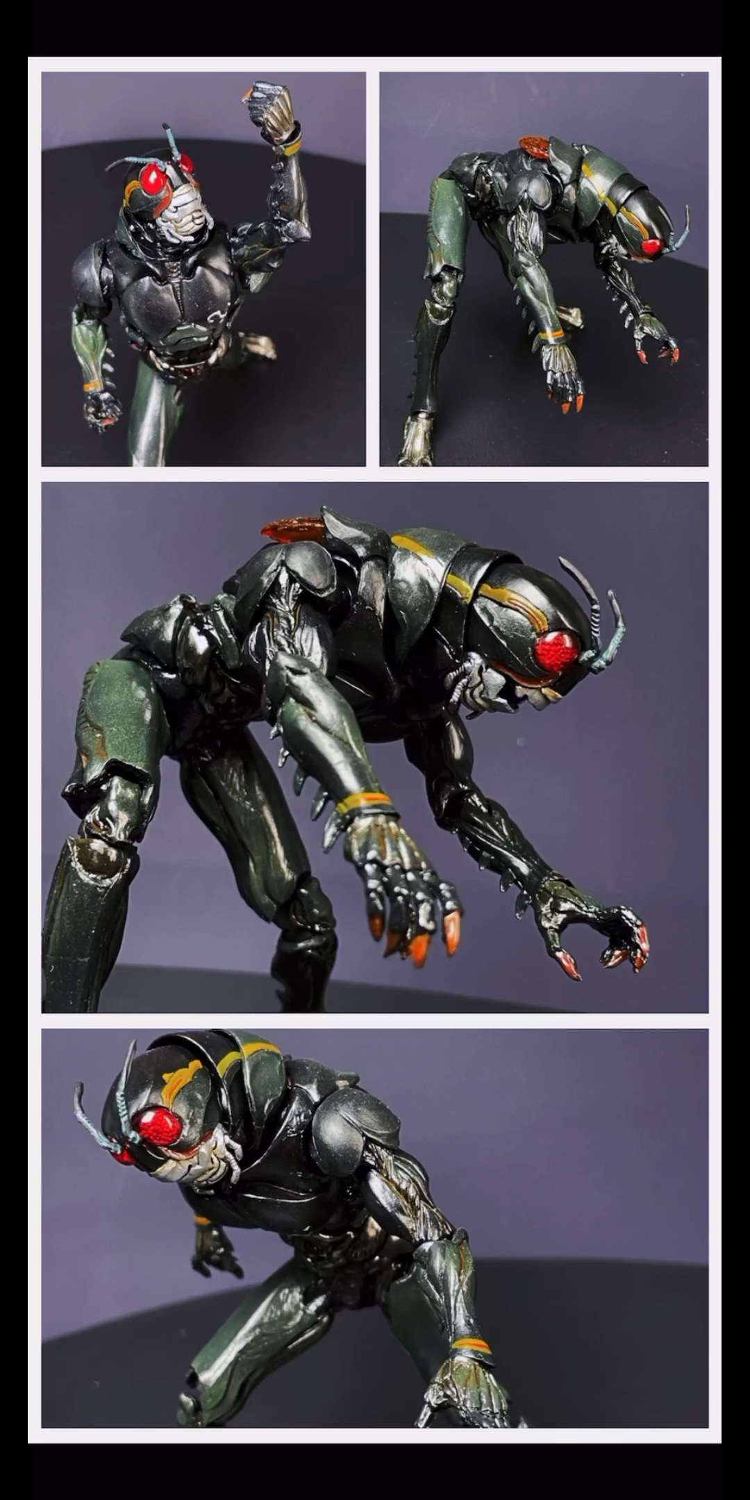 这次介绍的是sic的假面骑士black rx和假面骑士black的套装.