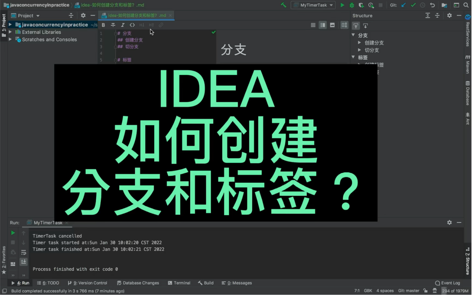 IDEA如何创建分支和标签?哔哩哔哩bilibili