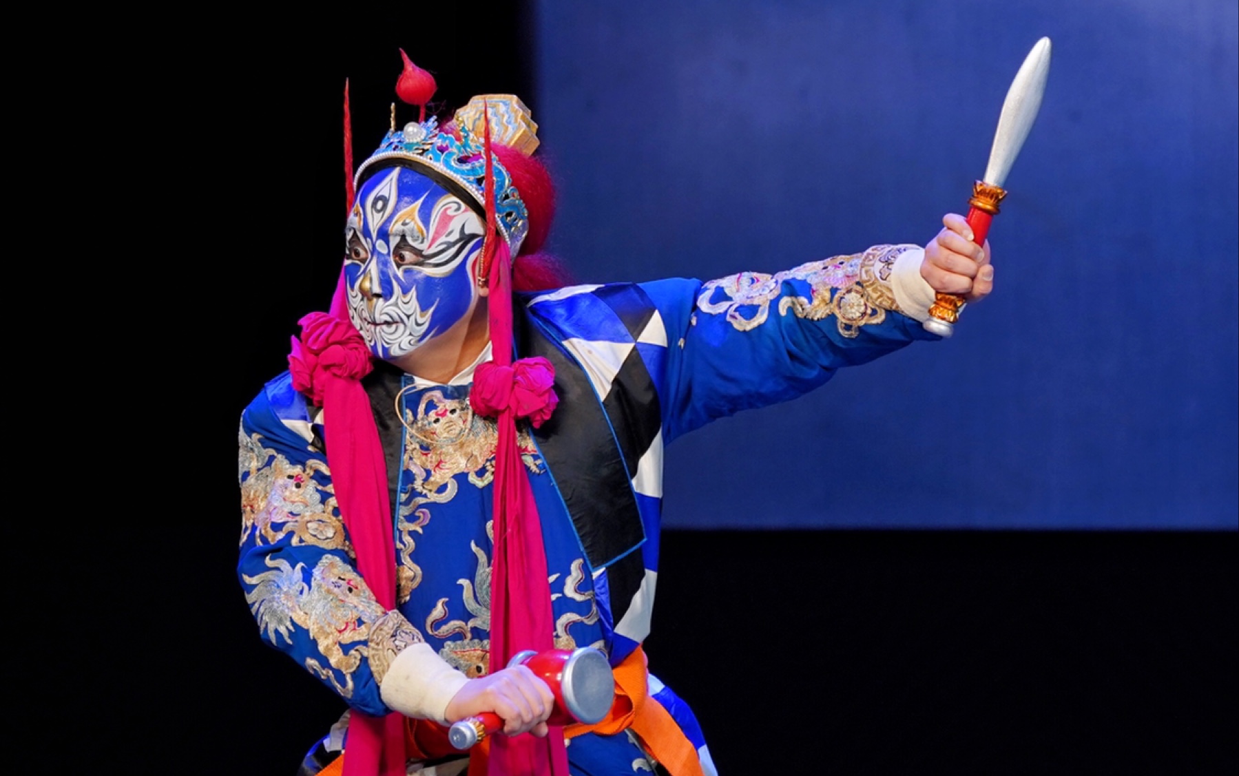 20210120麒麟剧社京剧演出济公传雷公出场栾天亮饰雷公