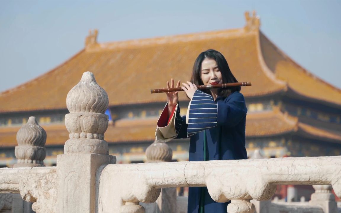 女博士故宫吹奏权御天下笛声一出侠气十足这才是真正的中国音乐