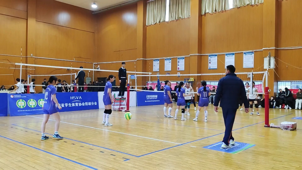 湖南省大学生气排球比赛(阳光女子组) 湘潭大学vs湖南涉外经济学院