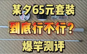 Download Video: 65元一套的小白竿路亚套装行吗？暴力评测！