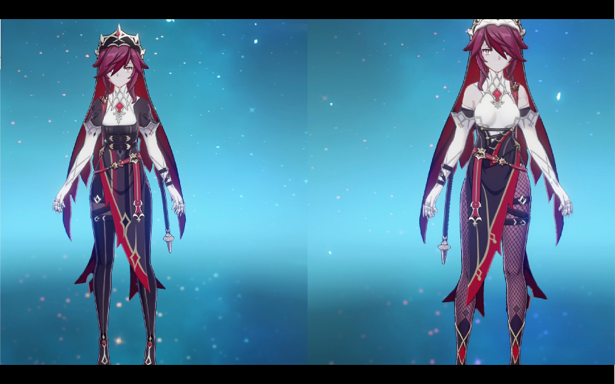 原神国际服罗莎莉娅安伯27号更新皮肤展示