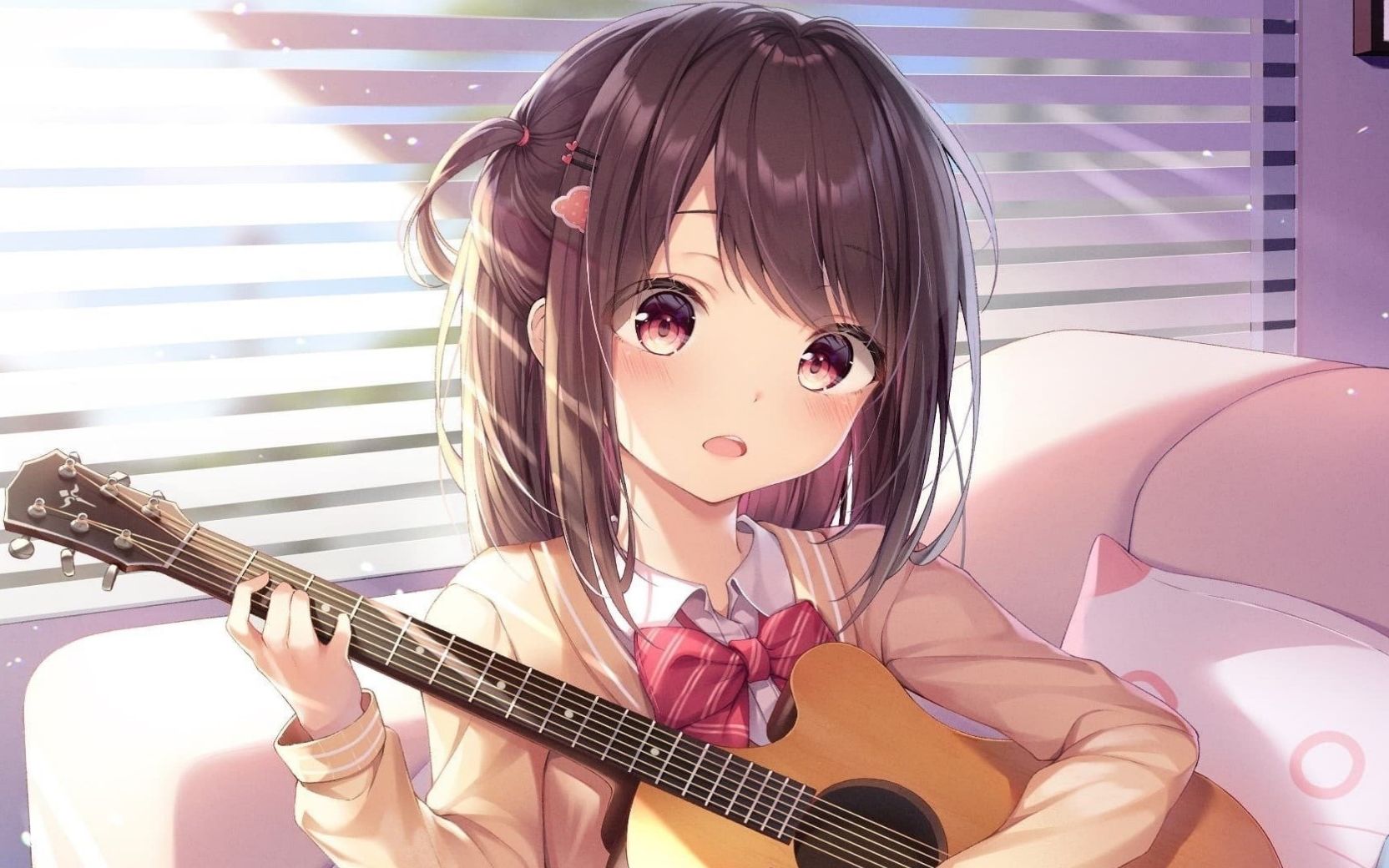 【动态壁纸】吉他少女!