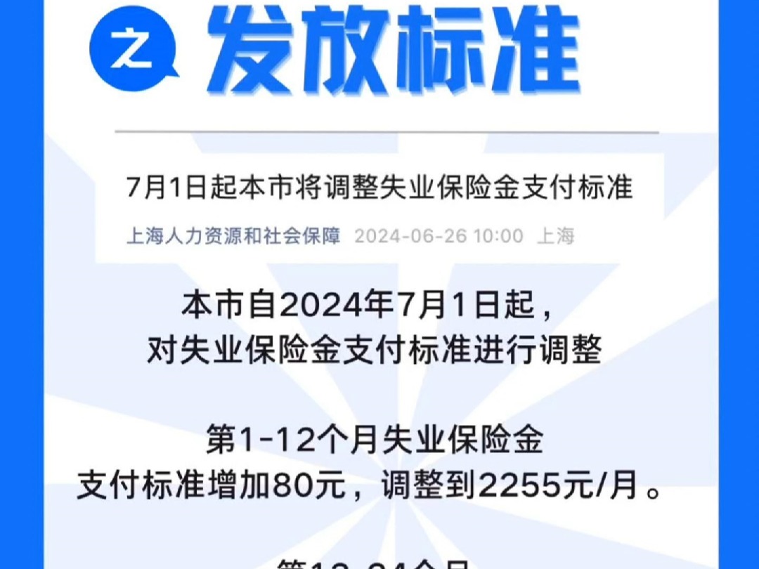 2024上海失业金发放标准哔哩哔哩bilibili