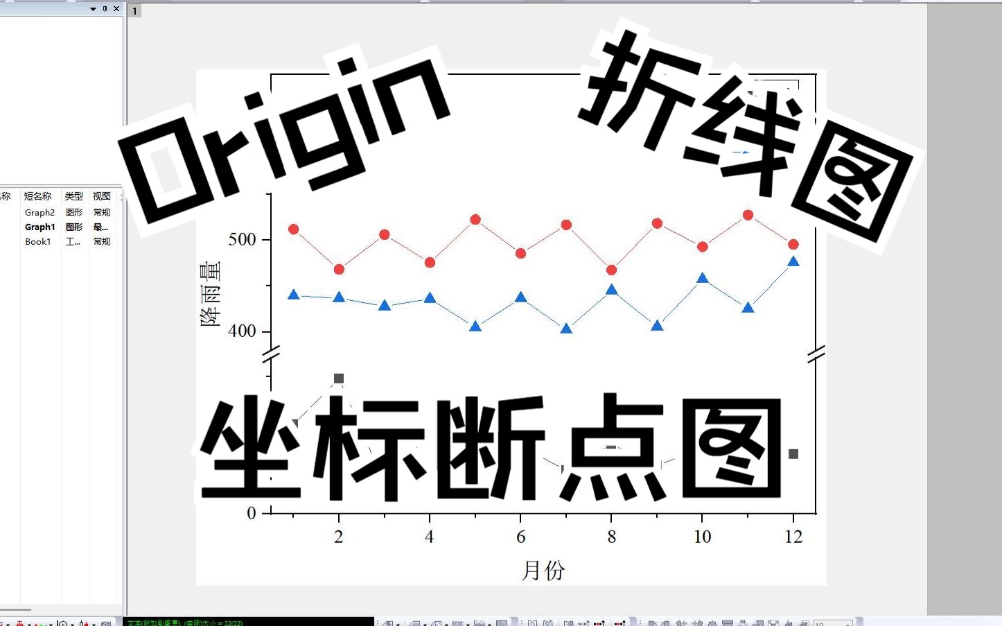 Origin绘制多线条折线图+坐标轴断点图教程哔哩哔哩bilibili