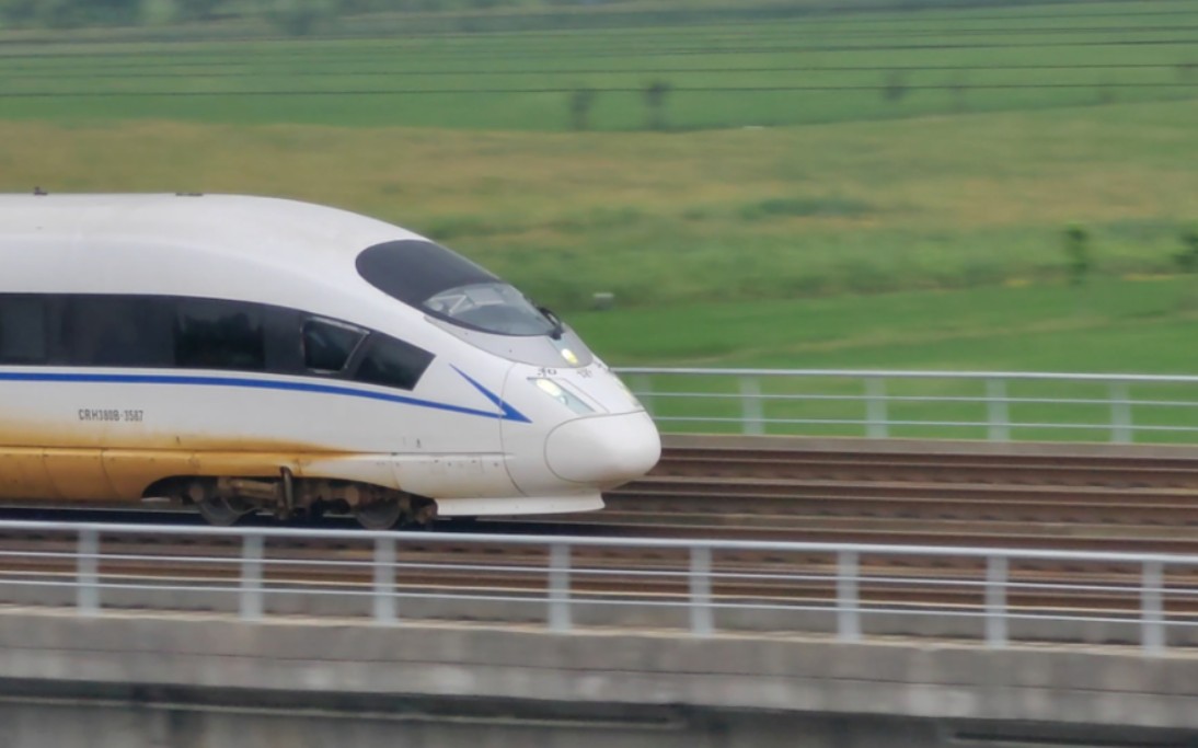 杭甬高铁,宁波开往石家庄的g2808次列车交汇亳州南开往温州南的g7669