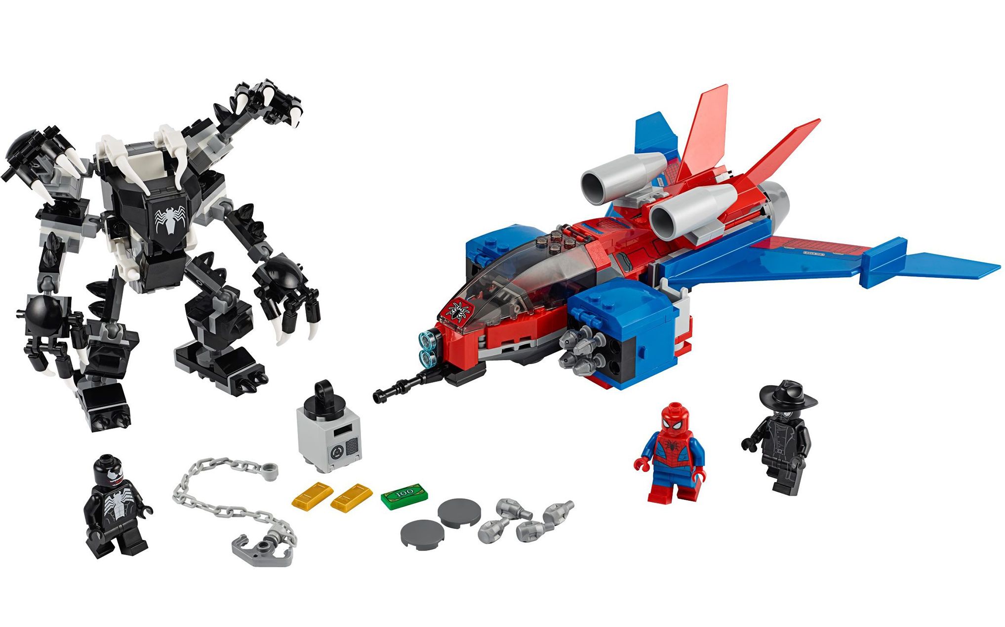 乐高 lego 76150 超级英雄 蜘蛛侠战机对战毒液机甲 2020新品评测