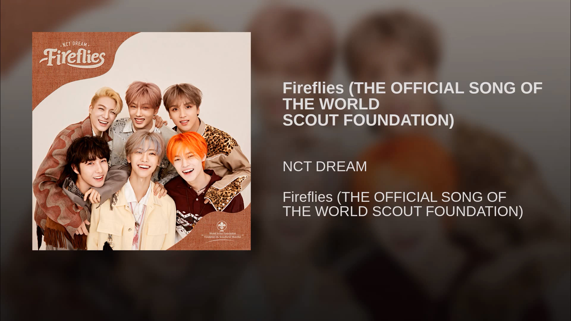 【nct dream】为世界童子军基金会演唱的新主题曲「fireflies」,真的