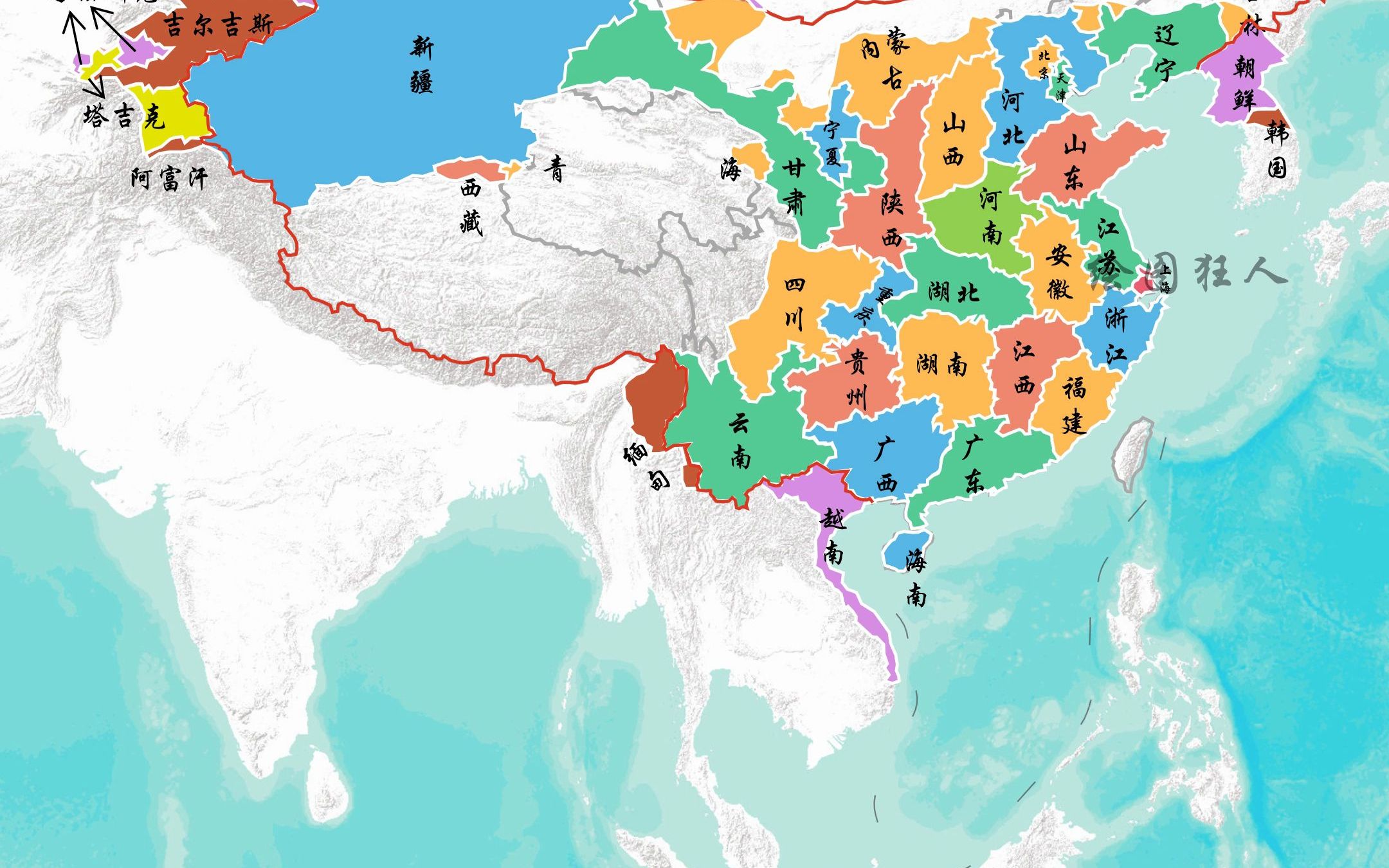 [图]各朝代领土现今归属之大汉帝国