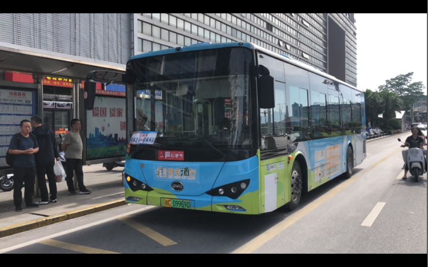 桂林公交区间车全程前方展望(桂林西站-站前路西-桂林西站)