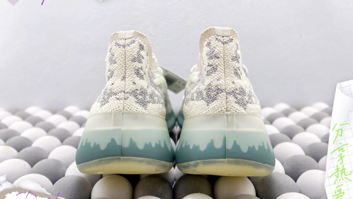 满天星 ad yeezy boost 380椰子 蓝 外星人 网眼镂空版