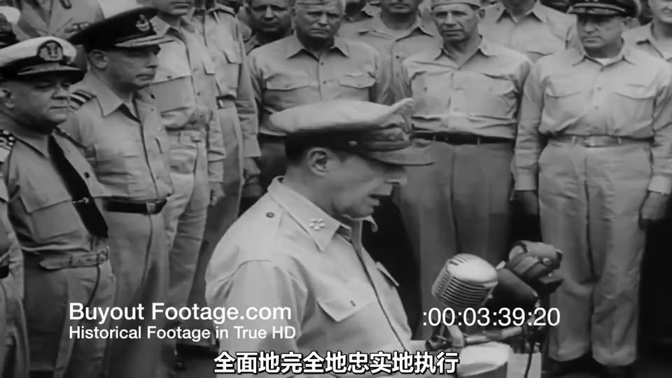 [图]1945年日本无条件投降签字仪式