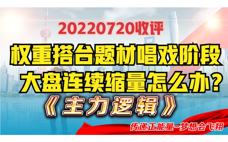 主力逻辑 情况不妙?沪指连续缩量4天,风险还是机会?权重搭台,哪些题材能唱戏?哔哩哔哩bilibili