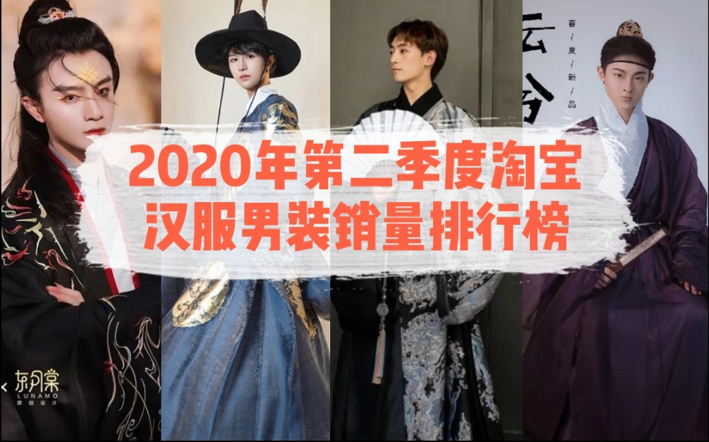 【汉服资讯】2020年二季度汉服男装销量排名哔哩哔哩bilibili