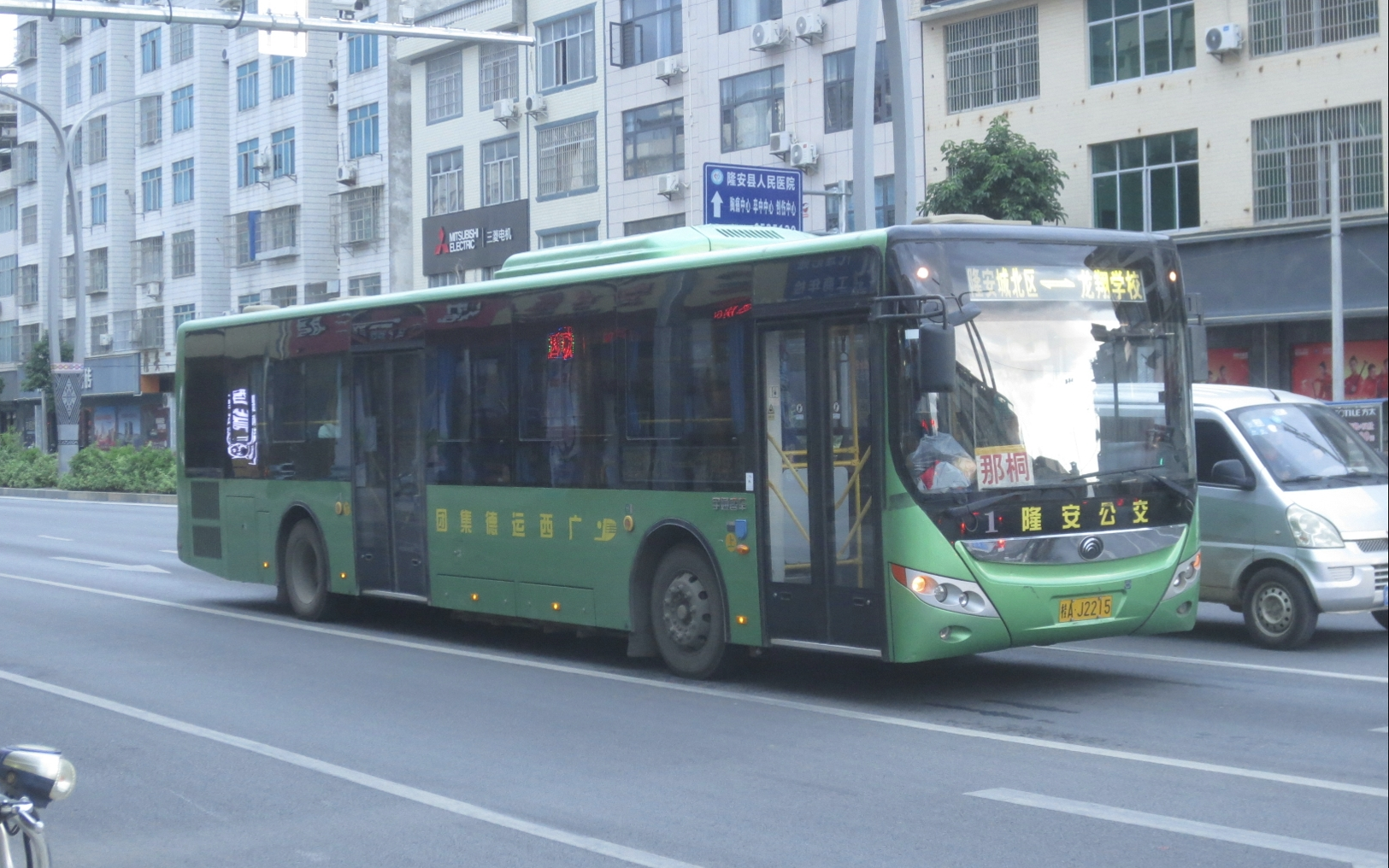 南宁隆安公交1路 宇通zk6125chevpg21