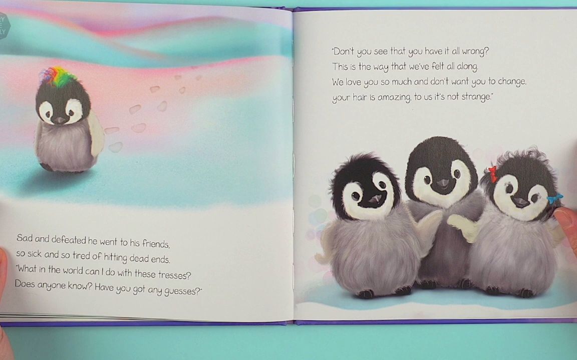 [图]Spike- The Penguin with rainbow hair | A story about acceptance & loving who you