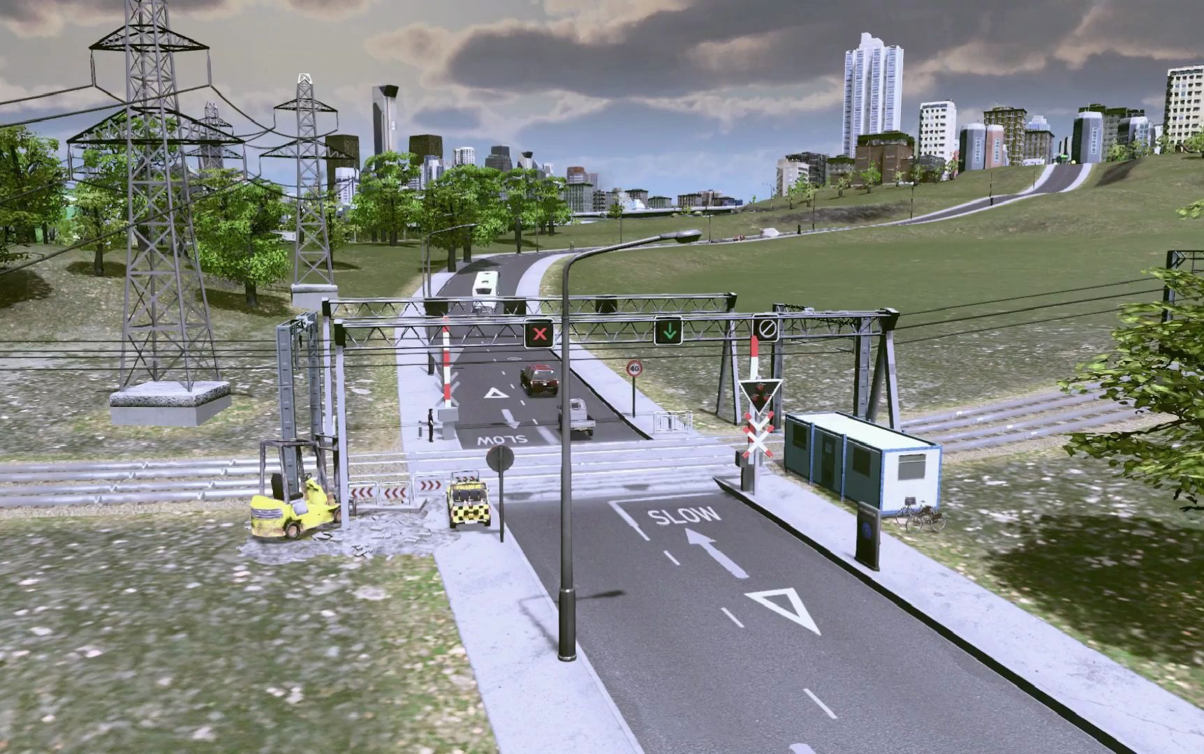 【都市天际线cities:skyline】邯市【02】——南部货场车流观测_哔哩