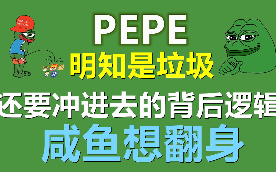 PEPE币是什么币?一款没有用的加密货币为什么会火爆?并且爆火后全球都有支持的社区存在,是技术的革新哔哩哔哩bilibili