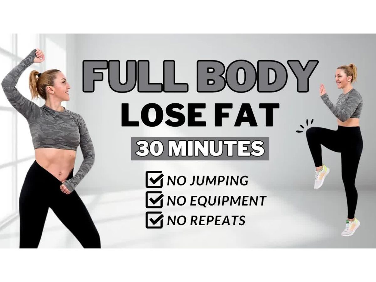 30 min 居家全身无跳跃燃脂塑形训练by burpeegirl