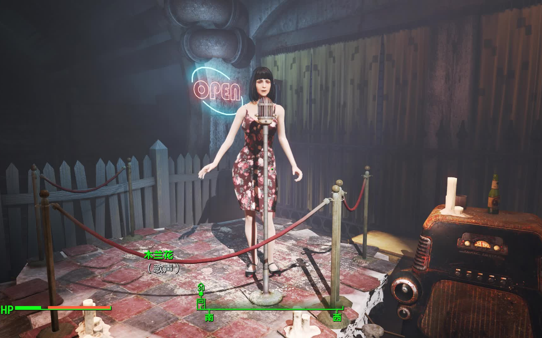 辐射4酒吧歌女木兰花现场jazz