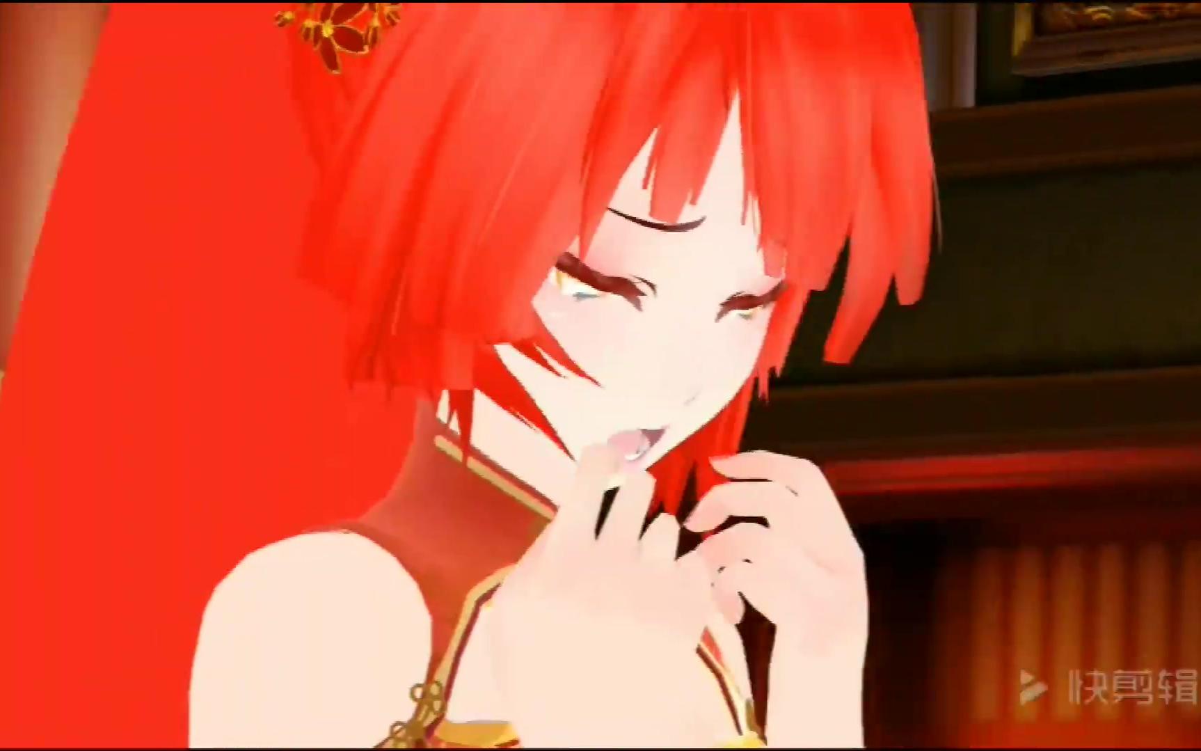 东方栀子mmd单马尾的栀子也很美丽啊