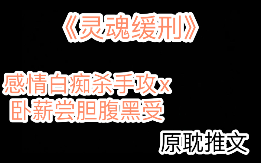 【原耽推文】《灵魂缓刑》,作者:二团书生,感情白痴杀手攻x卧薪尝胆腹黑受哔哩哔哩bilibili