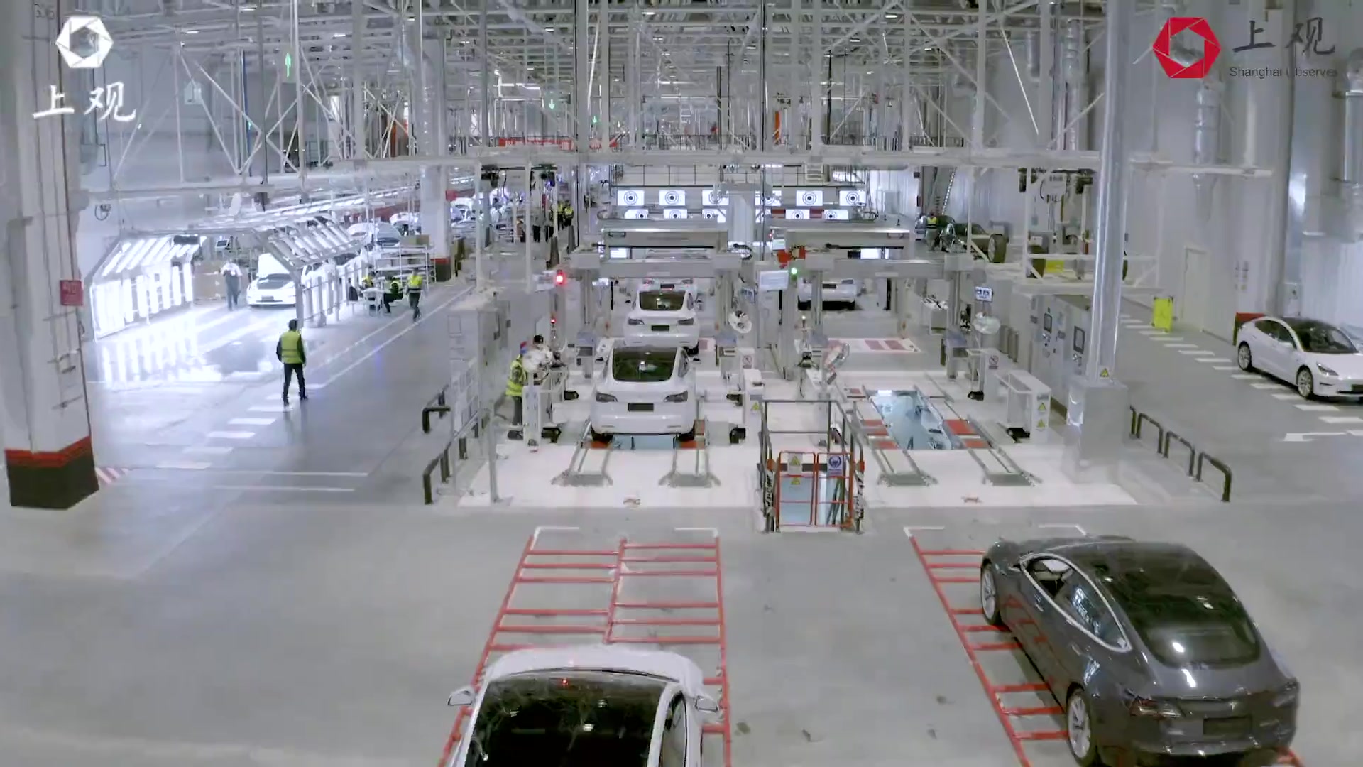 视频直击特斯拉上海超级工厂生产线