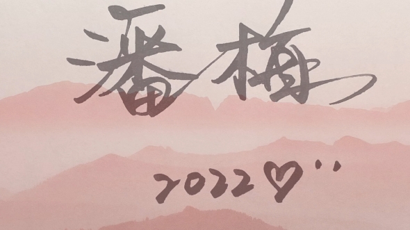 潘梅原创艺术签名