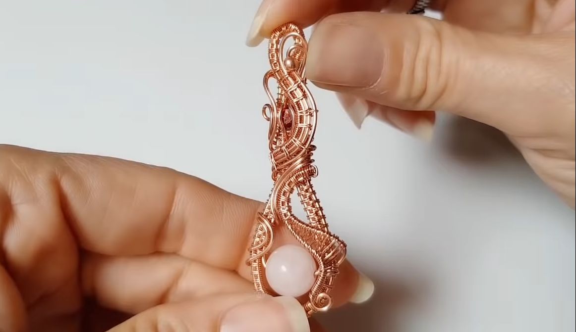 【kelly jones jewellery】trellis包石吊坠 金属缠绕绕线制作教程150