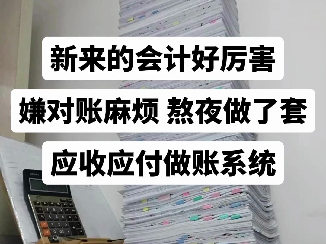 新来的小会计好厉害,嫌对账麻烦,熬夜做了套应收应付对账系统!老板看完直接转正还加薪2000,系统共11个表格,设置好了公式,输入基本数据,自动...