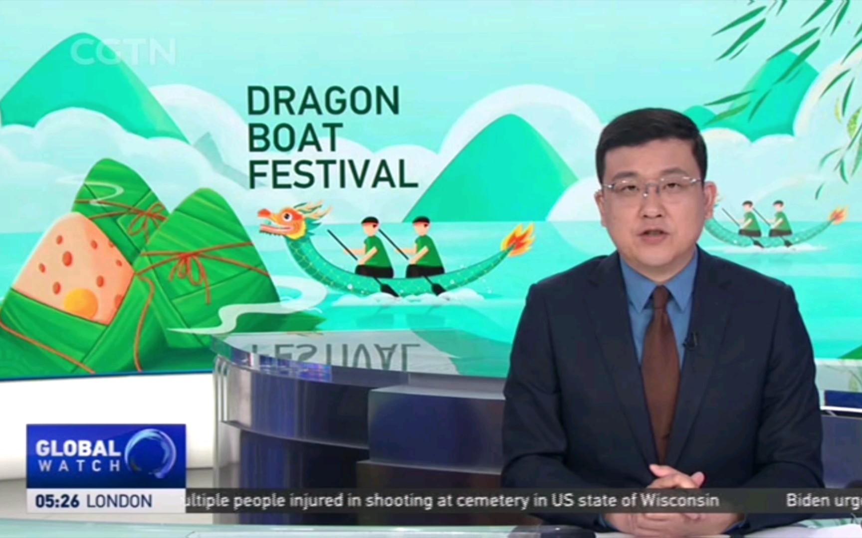cgtn潘登20220603端午节龙舟节