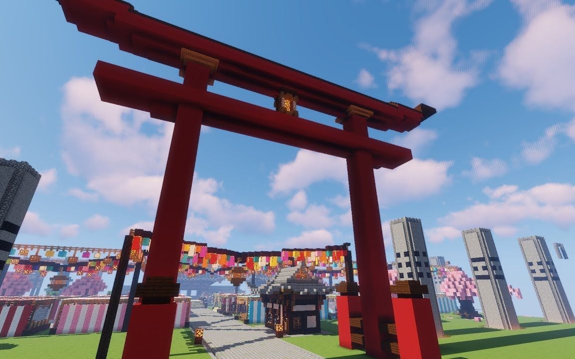 [图]【转载】Minecraft Japanese style 日式建築教學 - 神社~鳥居