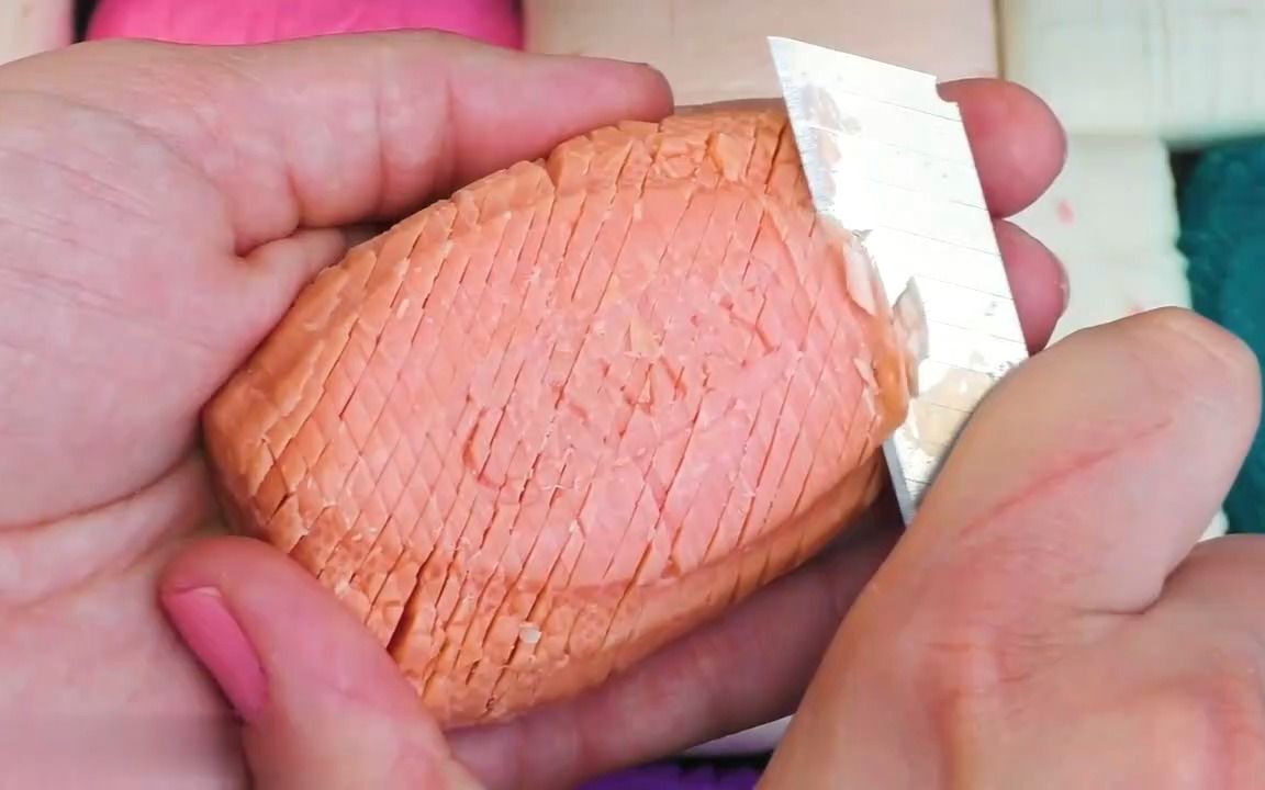 【肥皂解压】肥皂切割减压!戴上耳机听听这舒爽的声音!
